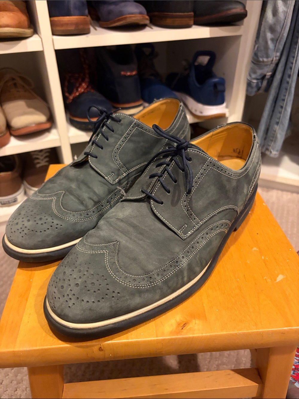 Bally Men's  Blue Suede shoes